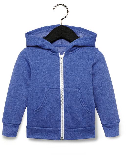 Bella + Canvas Toddler Full-Zip Hooded Sweatshirt 3739T - Dresses Max