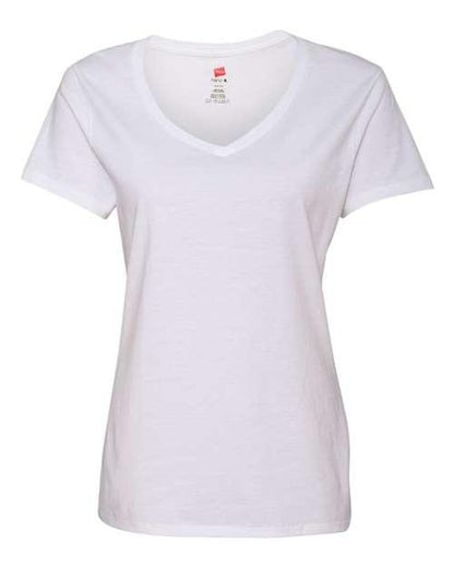 Hanes Perfect-T Women’s V-Neck T-Shirt S04V - Dresses Max