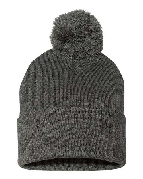 Sportsman Pom-Pom 12" Knit Beanie SP15 - Dresses Max