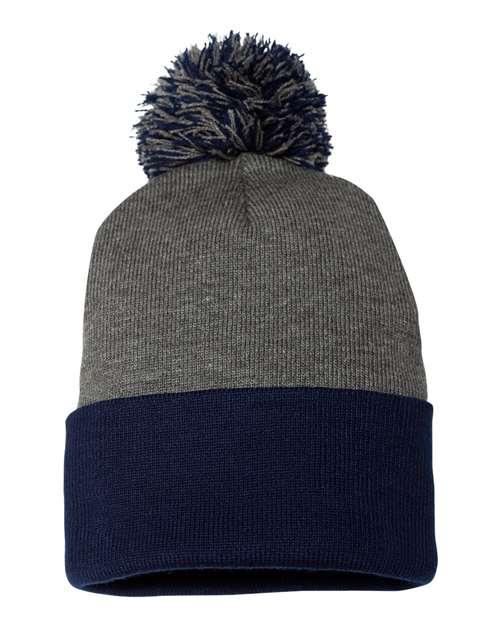 Sportsman Pom-Pom 12" Knit Beanie SP15 - Dresses Max