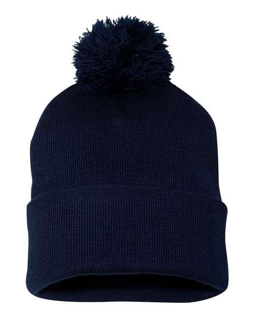 Sportsman Pom-Pom 12" Knit Beanie SP15 - Dresses Max