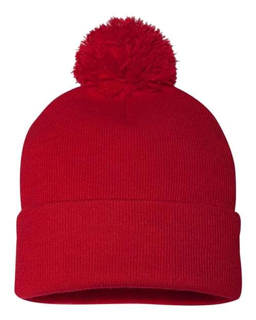 Sportsman Pom-Pom 12" Knit Beanie SP15 - Dresses Max