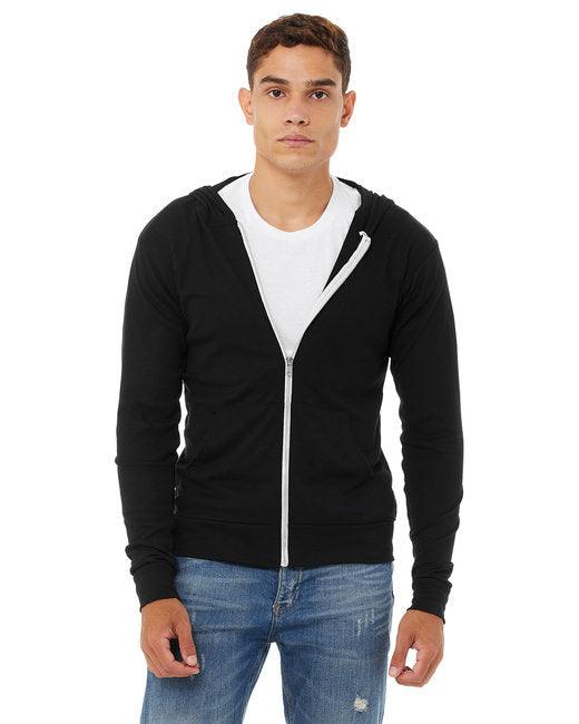 Bella + Canvas Unisex Triblend Full-Zip Lightweight Hoodie 3939 - Dresses Max