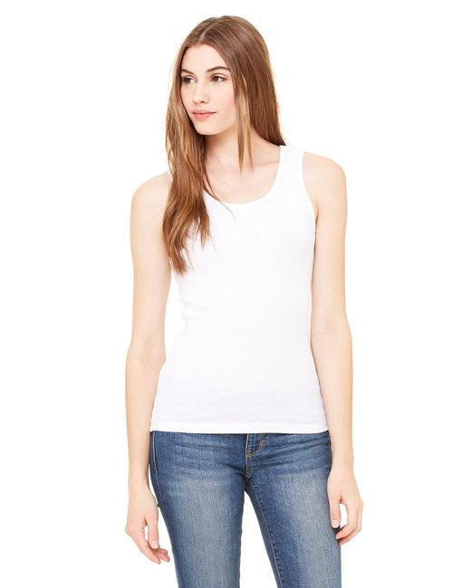 Bella + Canvas Ladies' 2x1 Rib Tank 4000 - Dresses Max