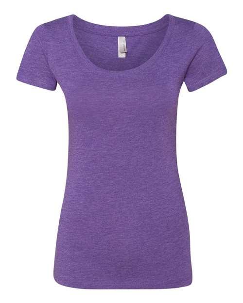 Next Level Women’s Triblend Scoop Neck T-Shirt 6730 - Dresses Max