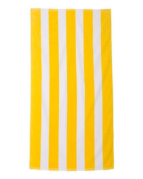 Carmel Towel Company Cabana Stripe Velour Beach Towel C3060S - Dresses Max