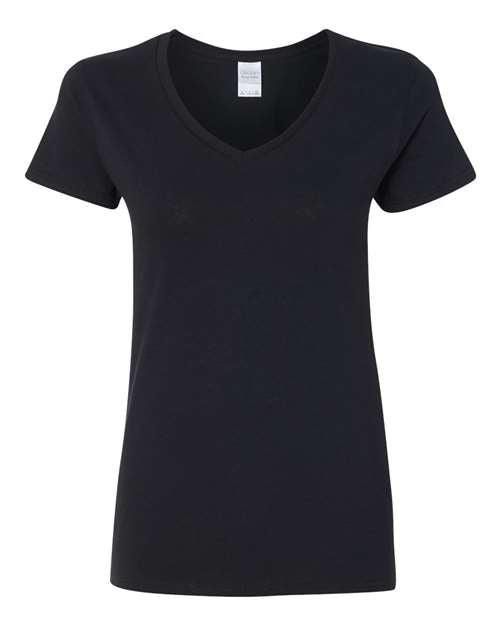 Gildan Heavy Cotton™ Women’s V-Neck T-Shirt 5V00L - Dresses Max
