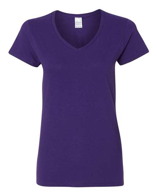 Gildan Heavy Cotton™ Women’s V-Neck T-Shirt 5V00L - Dresses Max
