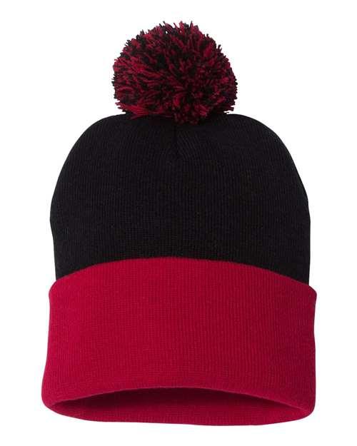 Sportsman Pom-Pom 12" Knit Beanie SP15 - Dresses Max