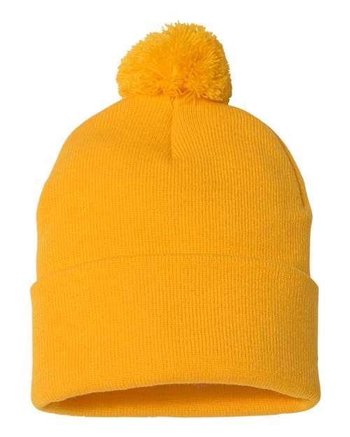 Sportsman Pom-Pom 12" Knit Beanie SP15 - Dresses Max