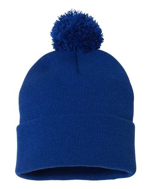 Sportsman Pom-Pom 12" Knit Beanie SP15 - Dresses Max