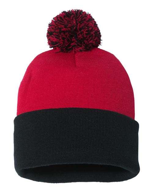 Sportsman Pom-Pom 12" Knit Beanie SP15 - Dresses Max