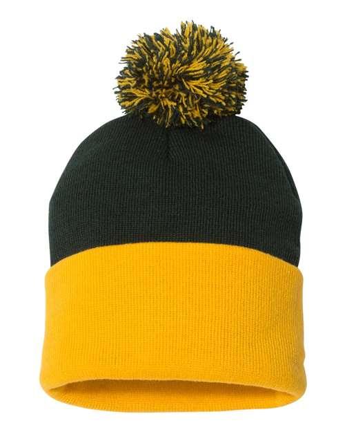 Sportsman Pom-Pom 12" Knit Beanie SP15 - Dresses Max