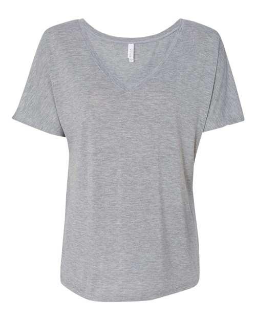 BELLA + CANVAS Women’s Slouchy V-Neck Tee 8815 - Dresses Max