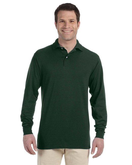 Jerzees Adult SpotShield Long-Sleeve Jersey Polo 437ML - Dresses Max