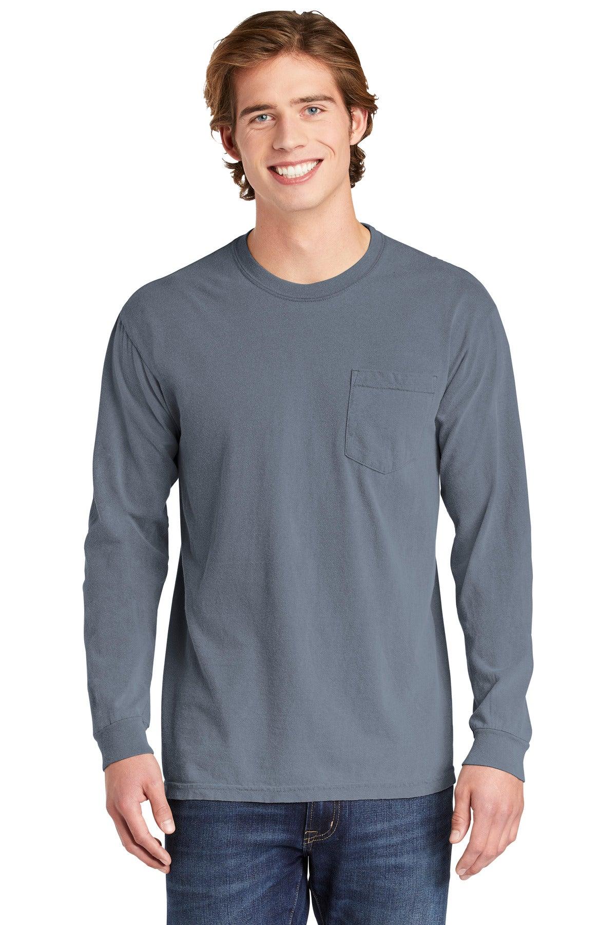 COMFORT COLORS Heavyweight Ring Spun Long Sleeve Pocket Tee. 4410 - Dresses Max