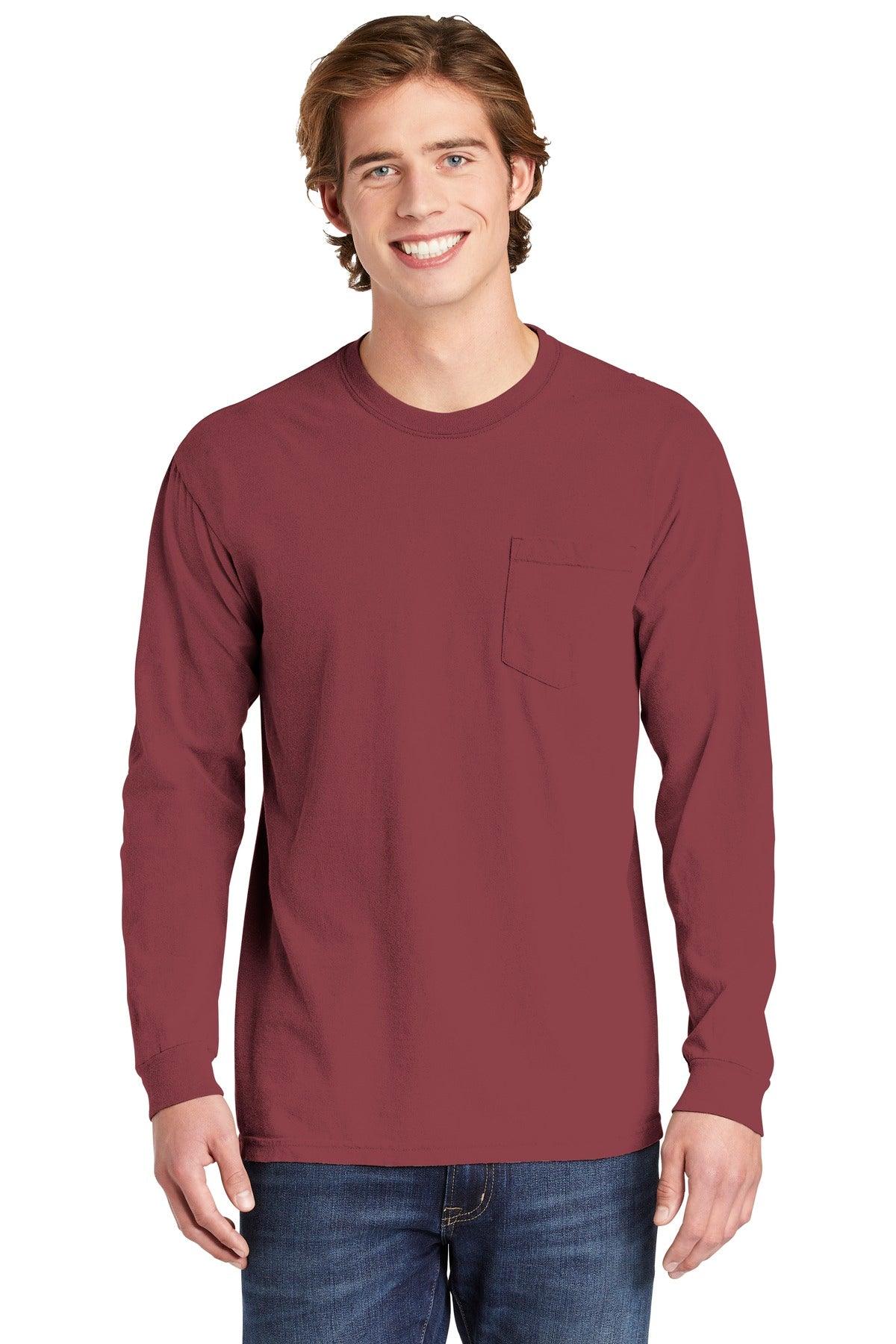 COMFORT COLORS Heavyweight Ring Spun Long Sleeve Pocket Tee. 4410 - Dresses Max