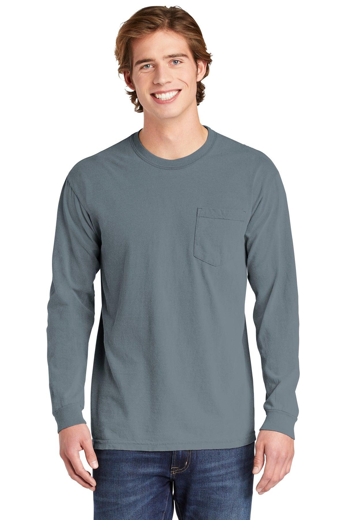 COMFORT COLORS Heavyweight Ring Spun Long Sleeve Pocket Tee. 4410 - Dresses Max