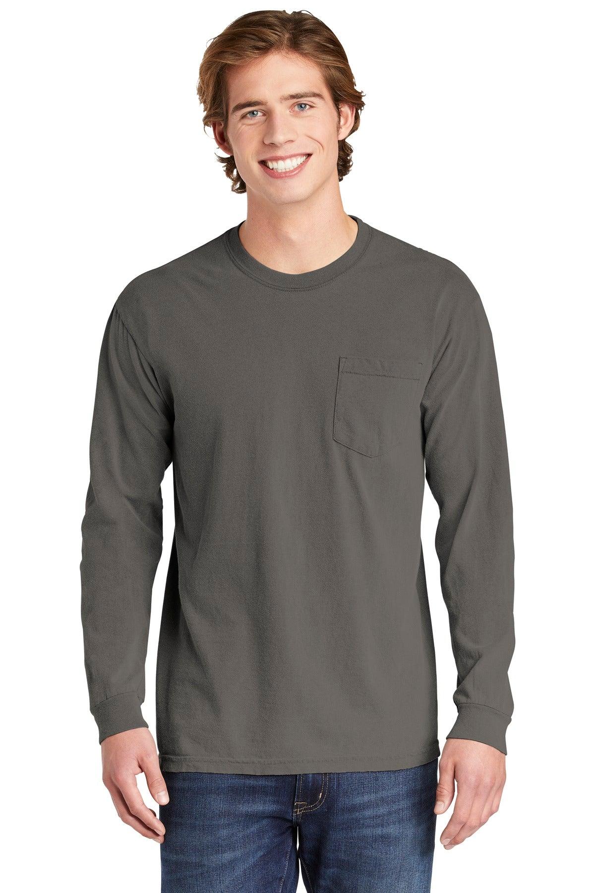 COMFORT COLORS Heavyweight Ring Spun Long Sleeve Pocket Tee. 4410 - Dresses Max