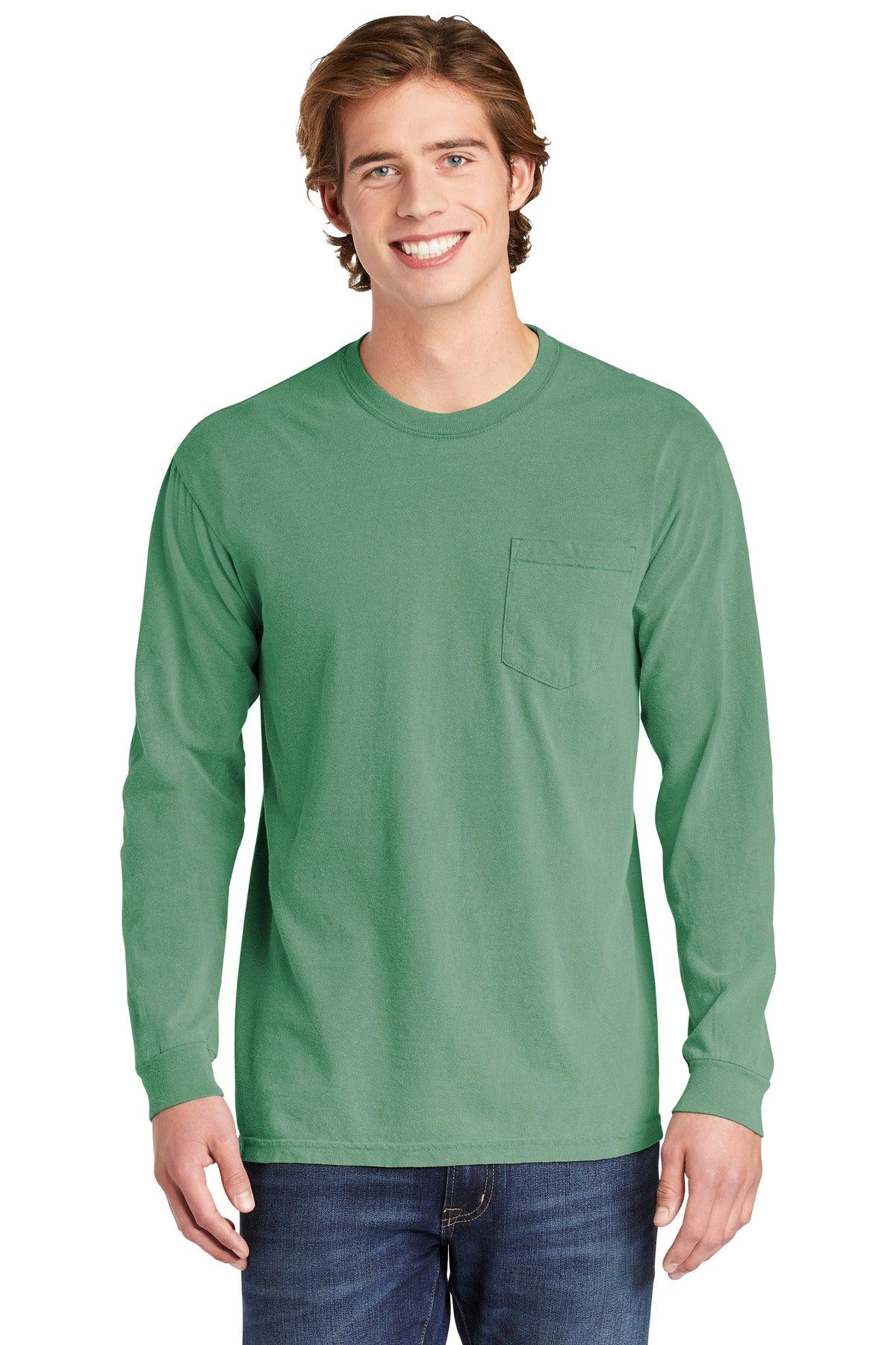 COMFORT COLORS Heavyweight Ring Spun Long Sleeve Pocket Tee. 4410 - Dresses Max