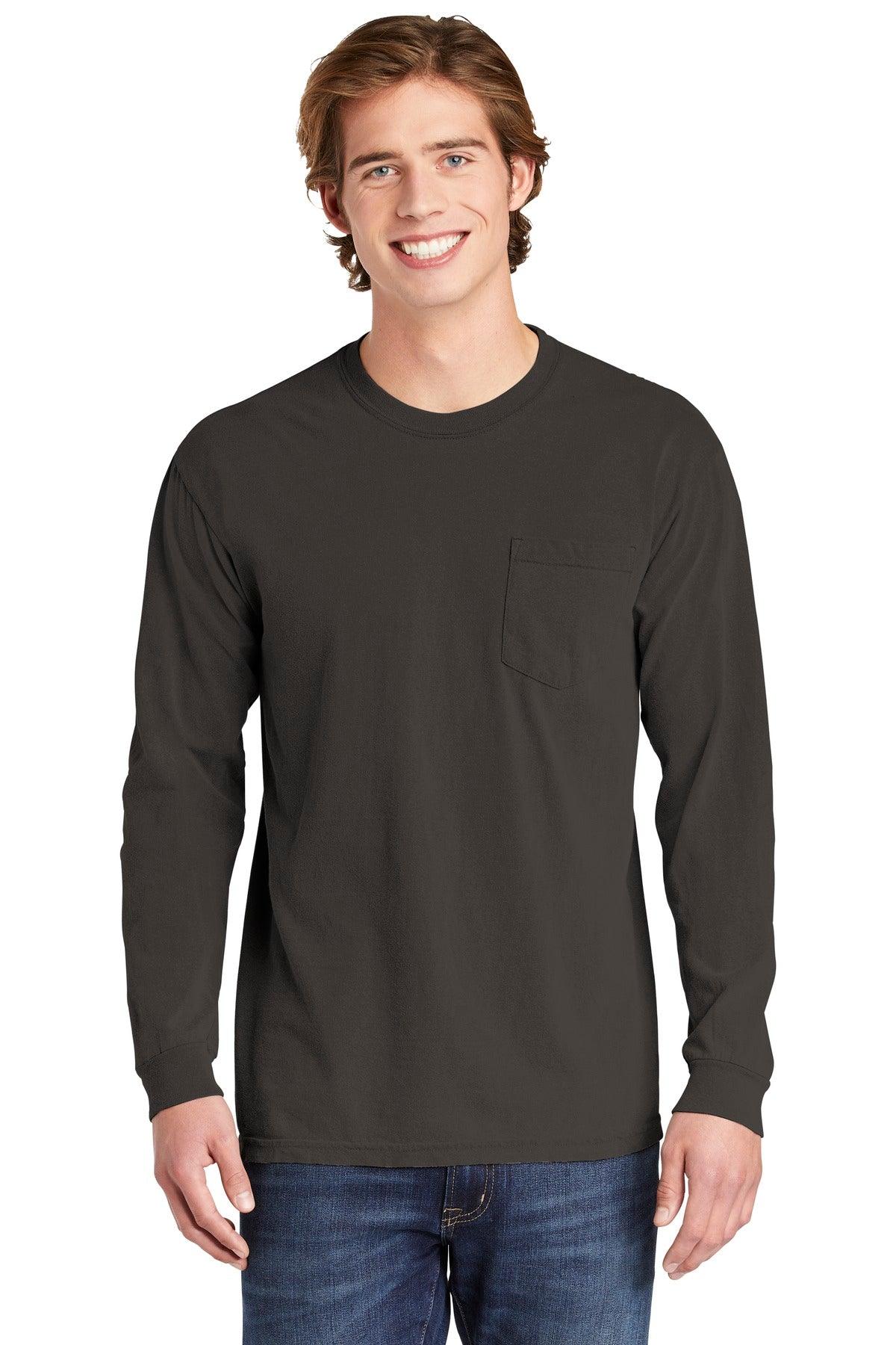 COMFORT COLORS Heavyweight Ring Spun Long Sleeve Pocket Tee. 4410 - Dresses Max