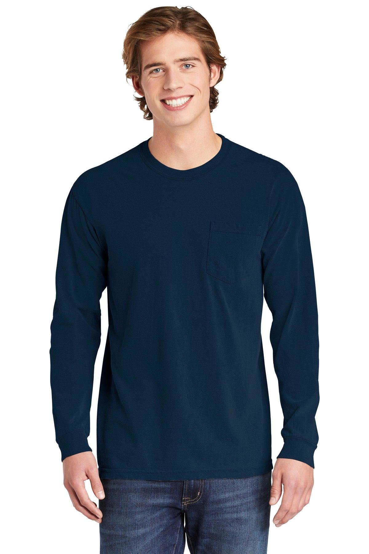 COMFORT COLORS Heavyweight Ring Spun Long Sleeve Pocket Tee. 4410 - Dresses Max