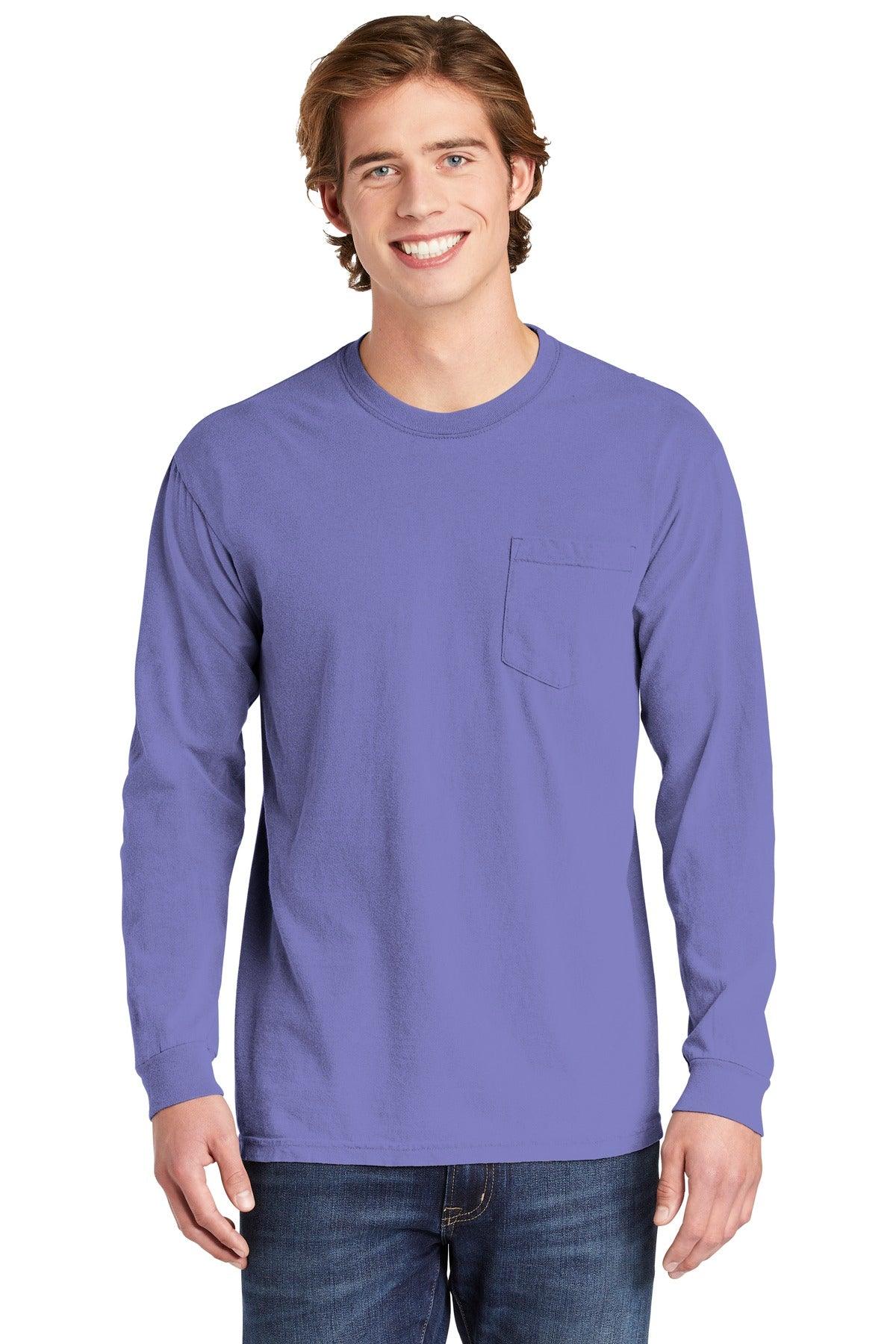COMFORT COLORS Heavyweight Ring Spun Long Sleeve Pocket Tee. 4410 - Dresses Max