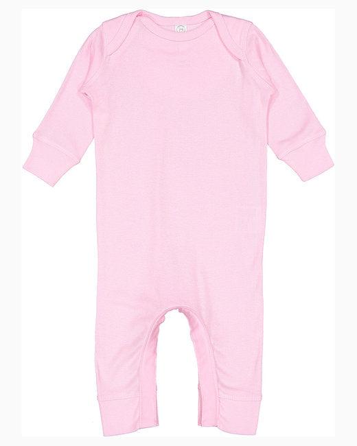 Rabbit Skins Infant Baby Rib Coverall 4412 - Dresses Max