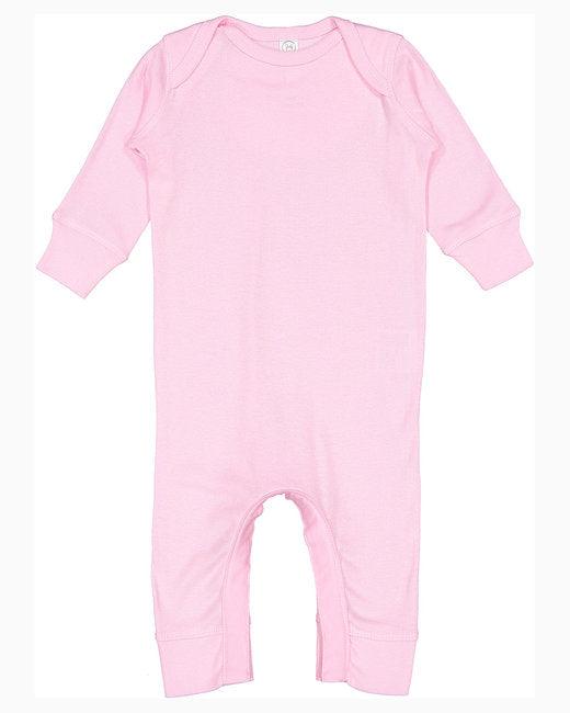 Rabbit Skins Infant Baby Rib Coverall 4412 - Dresses Max