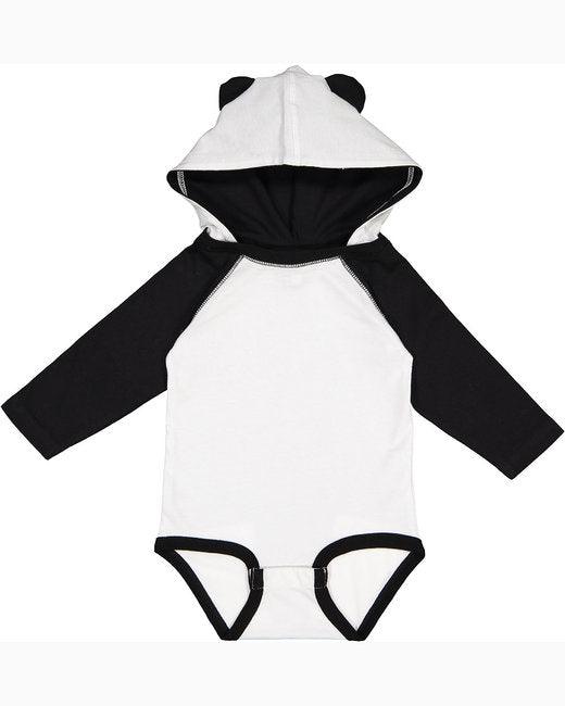 Rabbit Skins Infant Long Sleeve Fine Jersey Bodysuit With Ears 4418 - Dresses Max