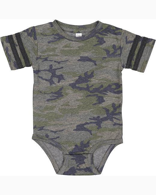 Rabbit Skins Infant Football Bodysuit 4437 - Dresses Max