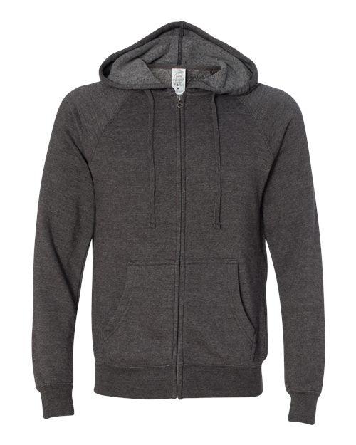 Independent Trading Co. Special Blend Raglan Full-Zip Hooded Sweatshirt PRM33SBZ - Dresses Max