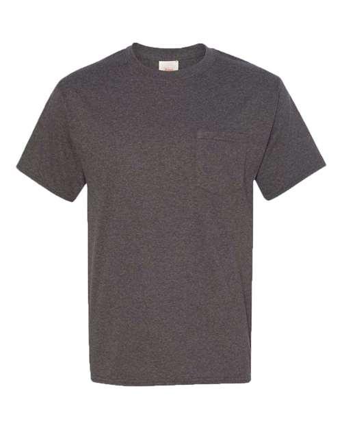 Hanes Authentic Pocket T-Shirt 5590 - Dresses Max