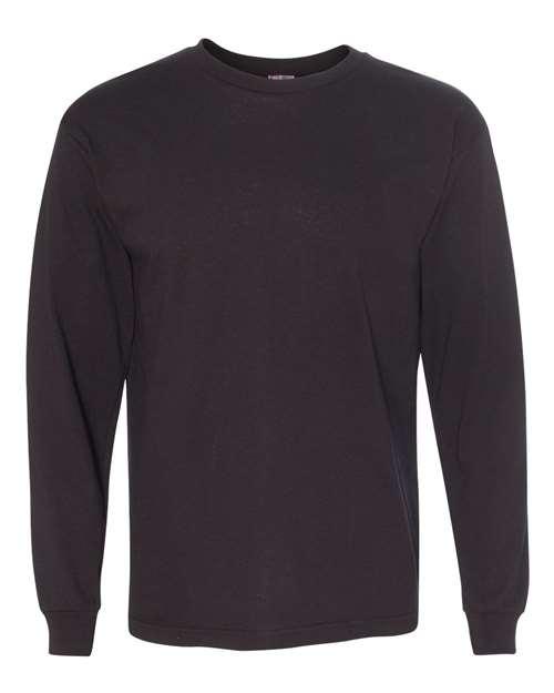 Bayside USA-Made 100% Cotton Long Sleeve T-Shirt 5060 - Dresses Max