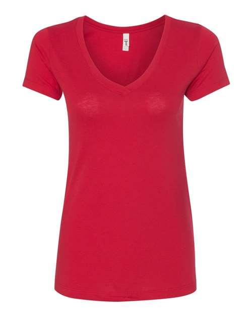 Next Level Women's Ideal V-Neck T-Shirt 1540 - Dresses Max