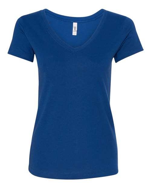 Next Level Women's Ideal V-Neck T-Shirt 1540 - Dresses Max