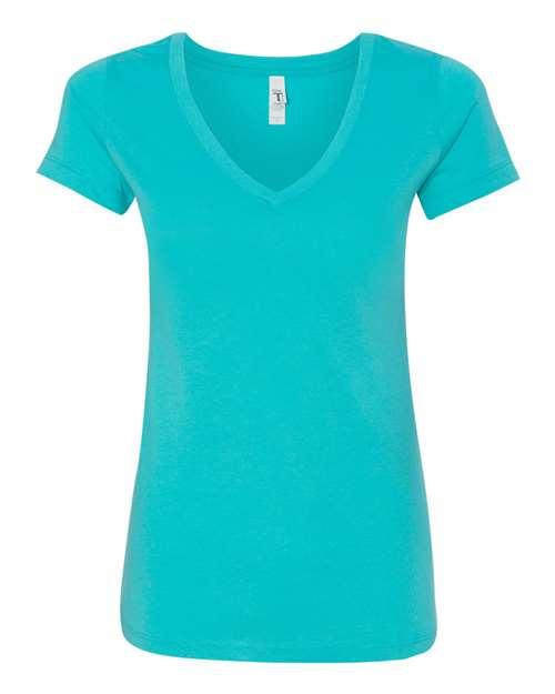 Next Level Women's Ideal V-Neck T-Shirt 1540 - Dresses Max
