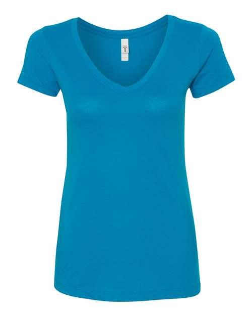 Next Level Women's Ideal V-Neck T-Shirt 1540 - Dresses Max