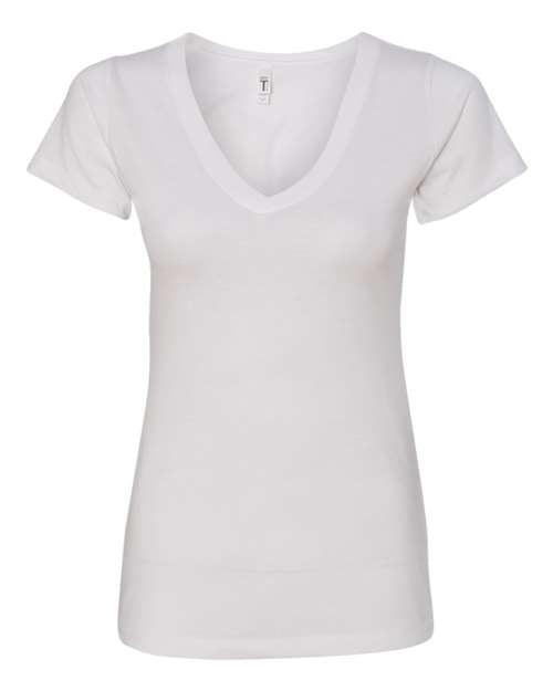 Next Level Women's Ideal V-Neck T-Shirt 1540 - Dresses Max
