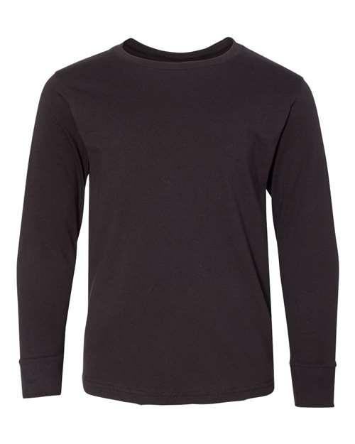 LAT Youth Fine Jersey Long Sleeve Tee 6201 - Dresses Max