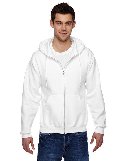 Jerzees Adult 9.5 oz., Super Sweats® NuBlend® Fleece Full-Zip Hooded Sweatshirt 4999 - Dresses Max
