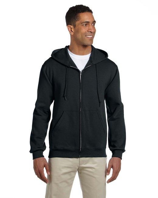 Jerzees Adult 9.5 oz., Super Sweats® NuBlend® Fleece Full-Zip Hooded Sweatshirt 4999 - Dresses Max