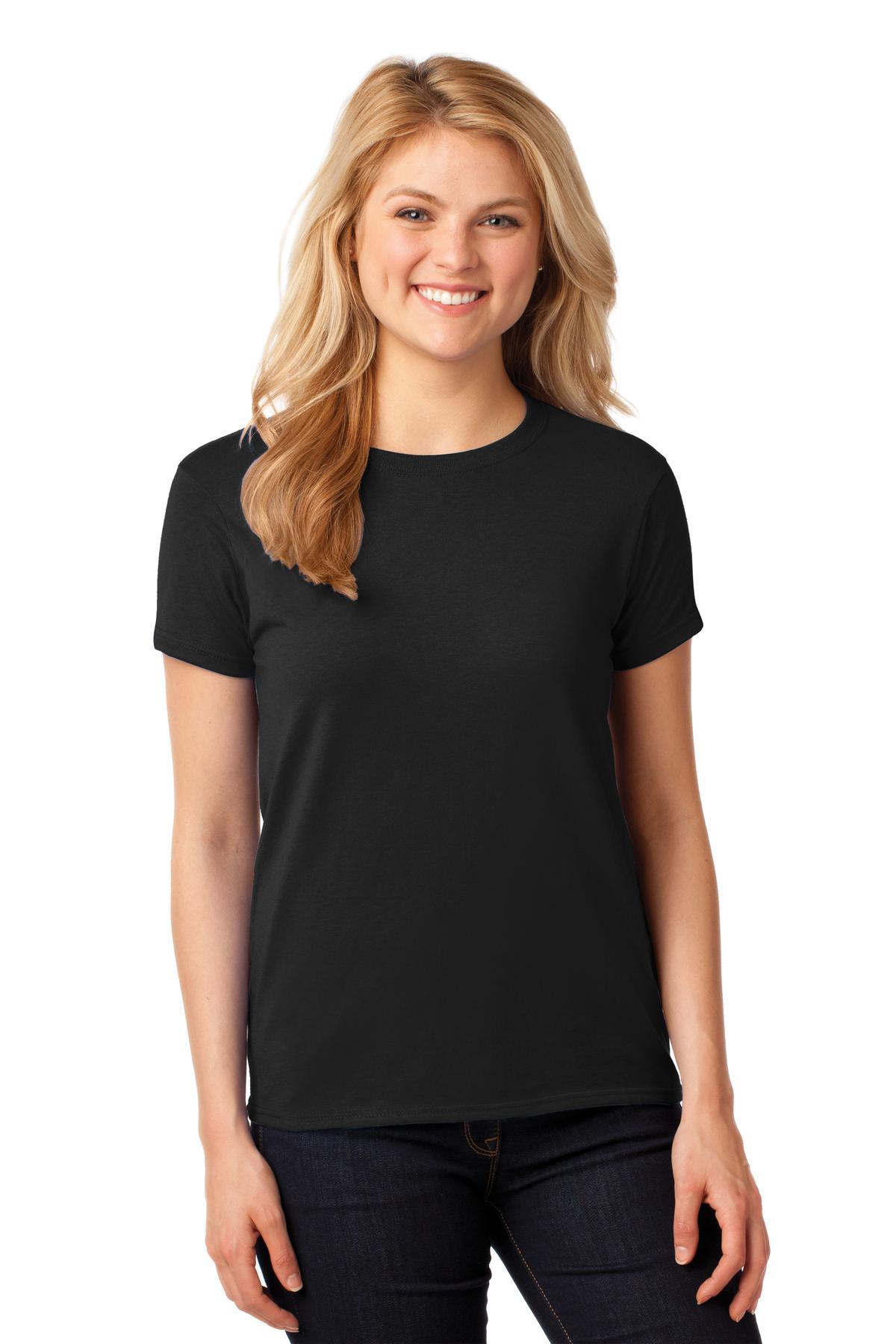 Gildan Ladies Heavy Cotton 100% Cotton T-Shirt. 5000L - Dresses Max
