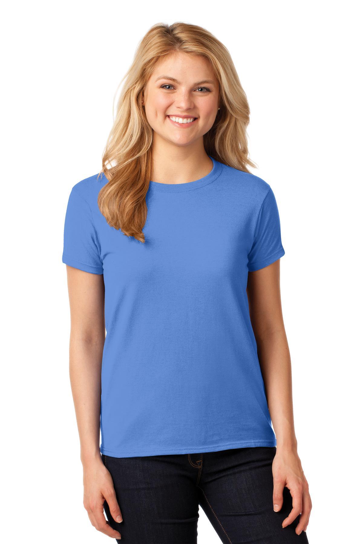 Gildan Ladies Heavy Cotton 100% Cotton T-Shirt. 5000L - Dresses Max