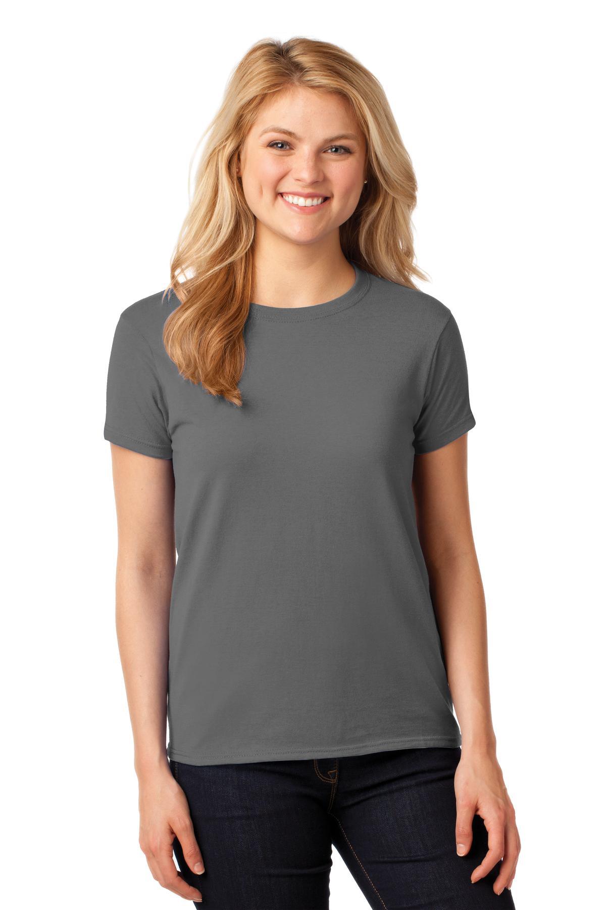 Gildan Ladies Heavy Cotton 100% Cotton T-Shirt. 5000L - Dresses Max