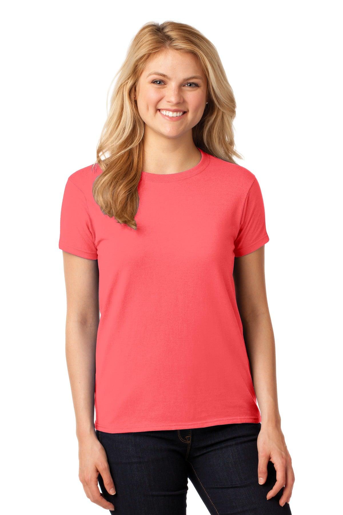 Gildan Ladies Heavy Cotton 100% Cotton T-Shirt. 5000L - Dresses Max