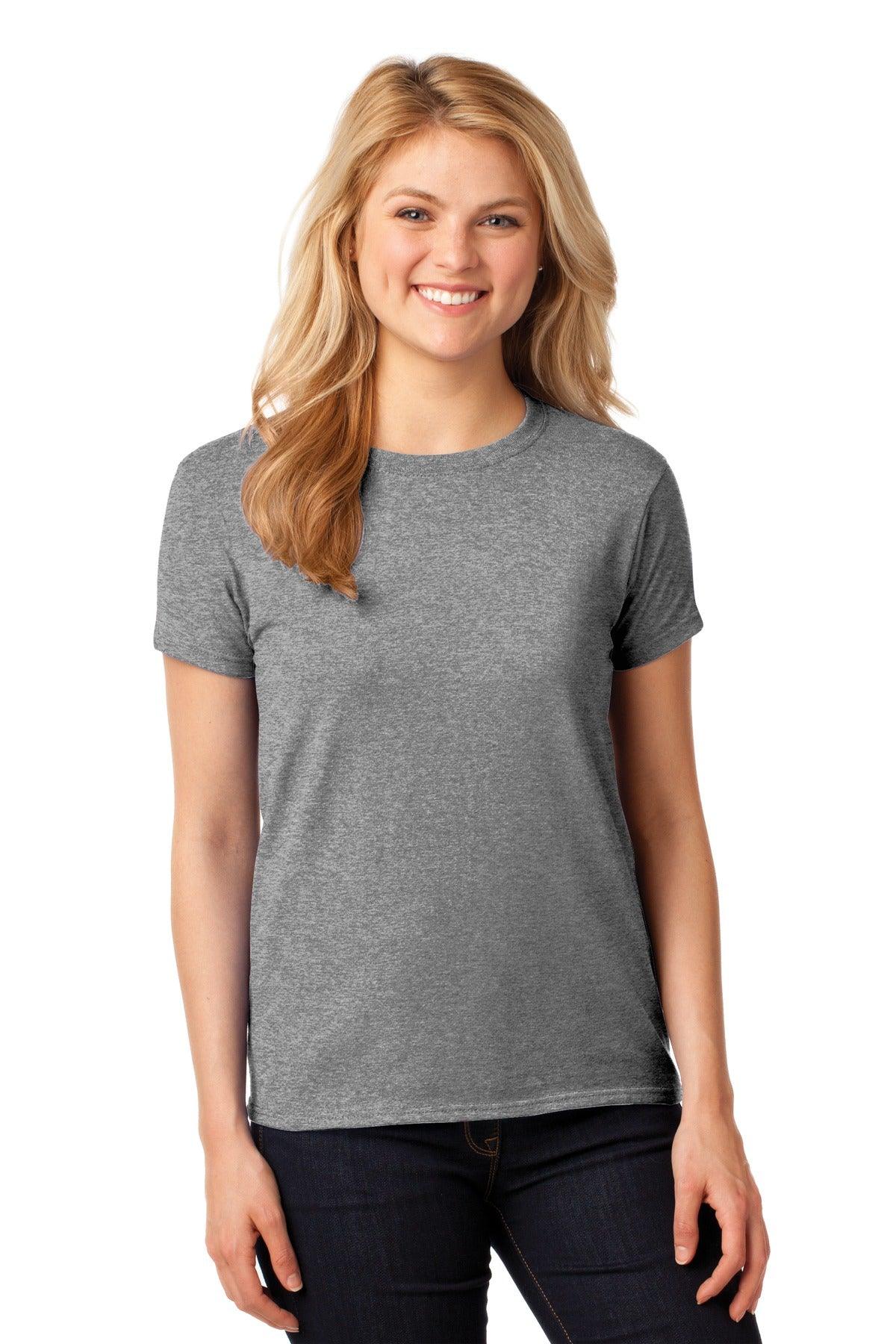 Gildan Ladies Heavy Cotton 100% Cotton T-Shirt. 5000L - Dresses Max