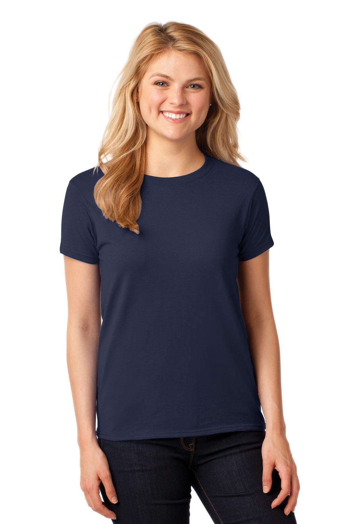 Gildan Ladies Heavy Cotton 100% Cotton T-Shirt. 5000L - Dresses Max