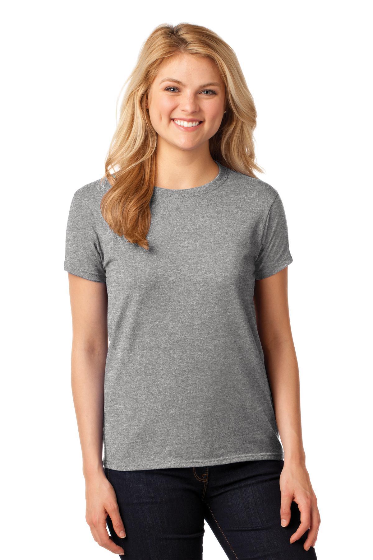 Gildan Ladies Heavy Cotton 100% Cotton T-Shirt. 5000L - Dresses Max