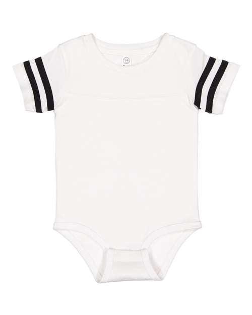 Rabbit Skins Infant Football Fine Jersey Bodysuit 4437 - Dresses Max